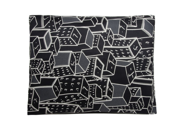 Places Spaces Faces Pillow (Black)