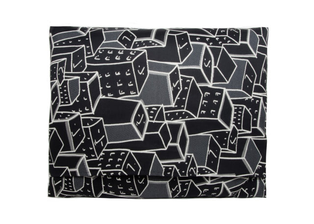 Places Spaces Faces Pillow (Black)