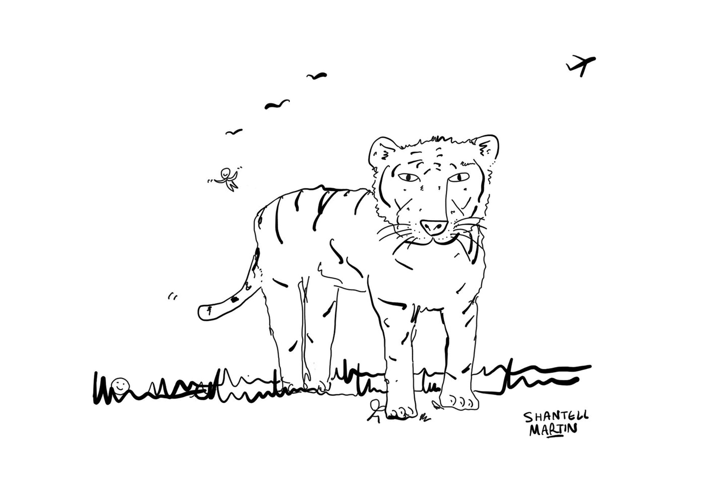 Shantell Martin Print The Tiger-Print-Shantell Martin Shop
