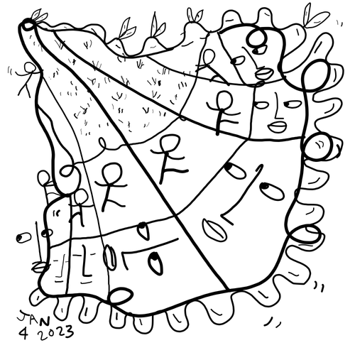 Reply Card 2023/01/04 by Shantell Martin