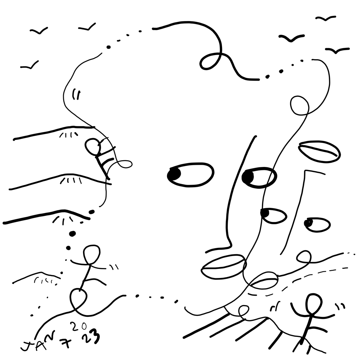 Reply Card 2023/01/07 by Shantell Martin
