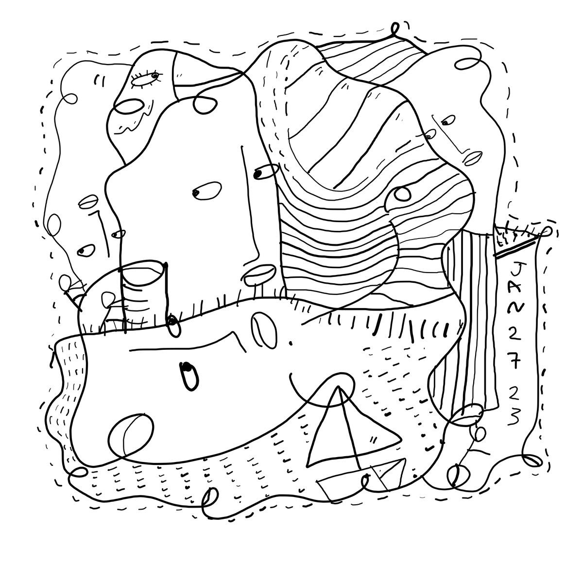 Reply Card 2023/01/27 by Shantell Martin