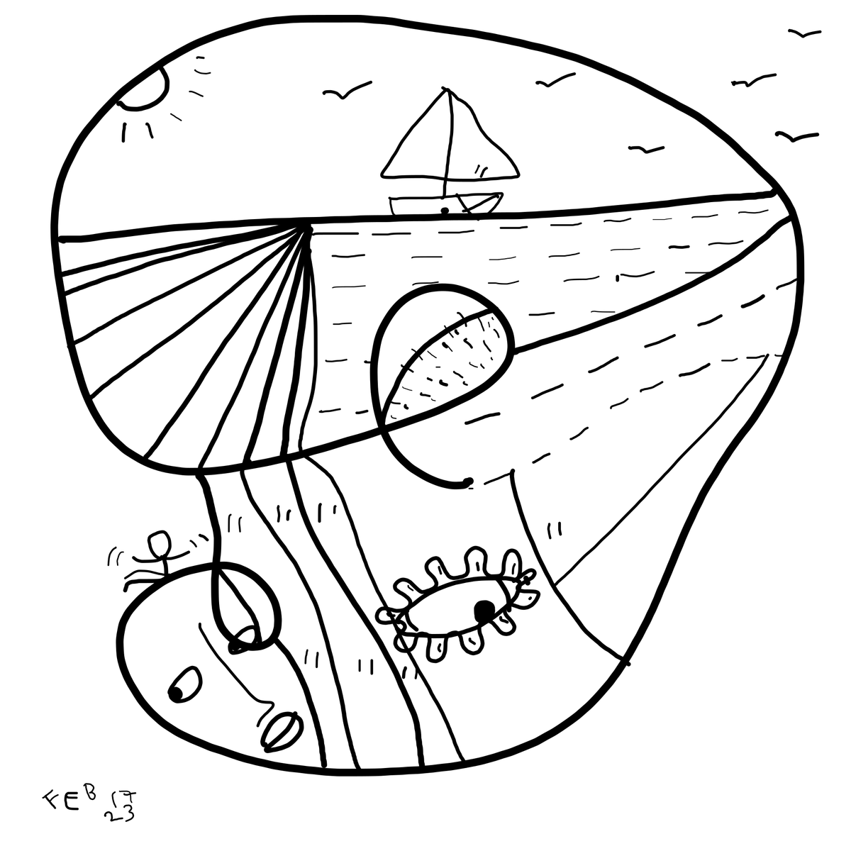 Reply Card 2023/02/17 by Shantell Martin