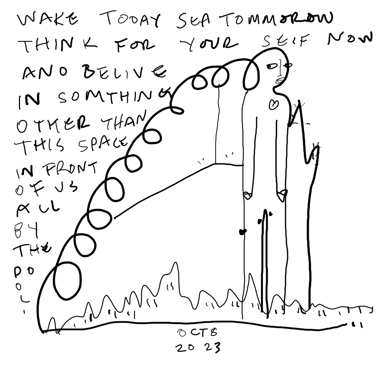 Reply Card 2023/10/08 by Shantell Martin