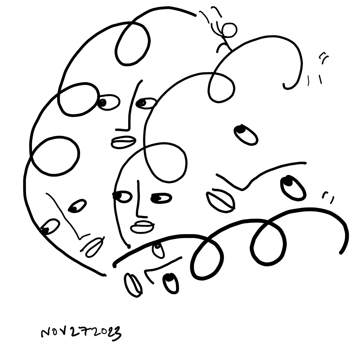 Reply Card 2023/11/27 by Shantell Martin