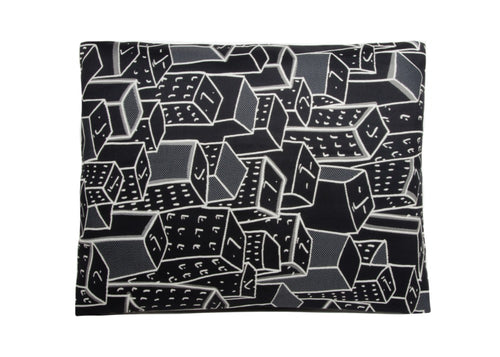 Places Spaces Faces Pillow (Black)