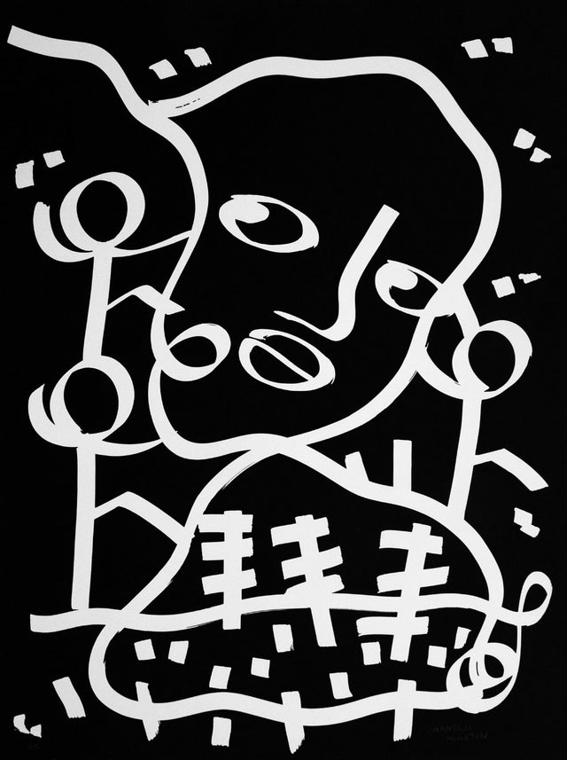 One - Six-Signed Lithograph-Lithograph-Shantell Martin Shop