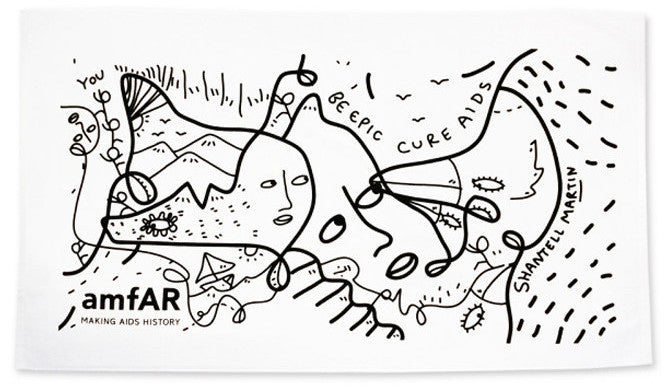 amfAR + Shantell Martin Beach Towel