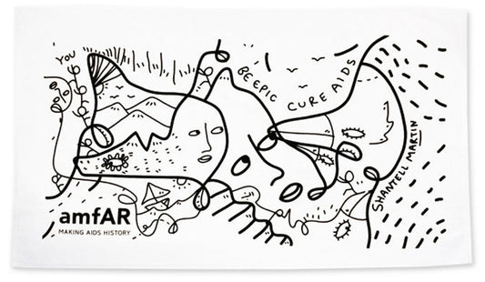 amfAR + Shantell Martin Beach Towel