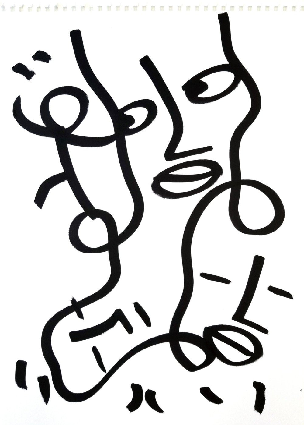 Shantell Martin Original Artwork Three Face Balance-Original Artwork-Shantell Martin Shop