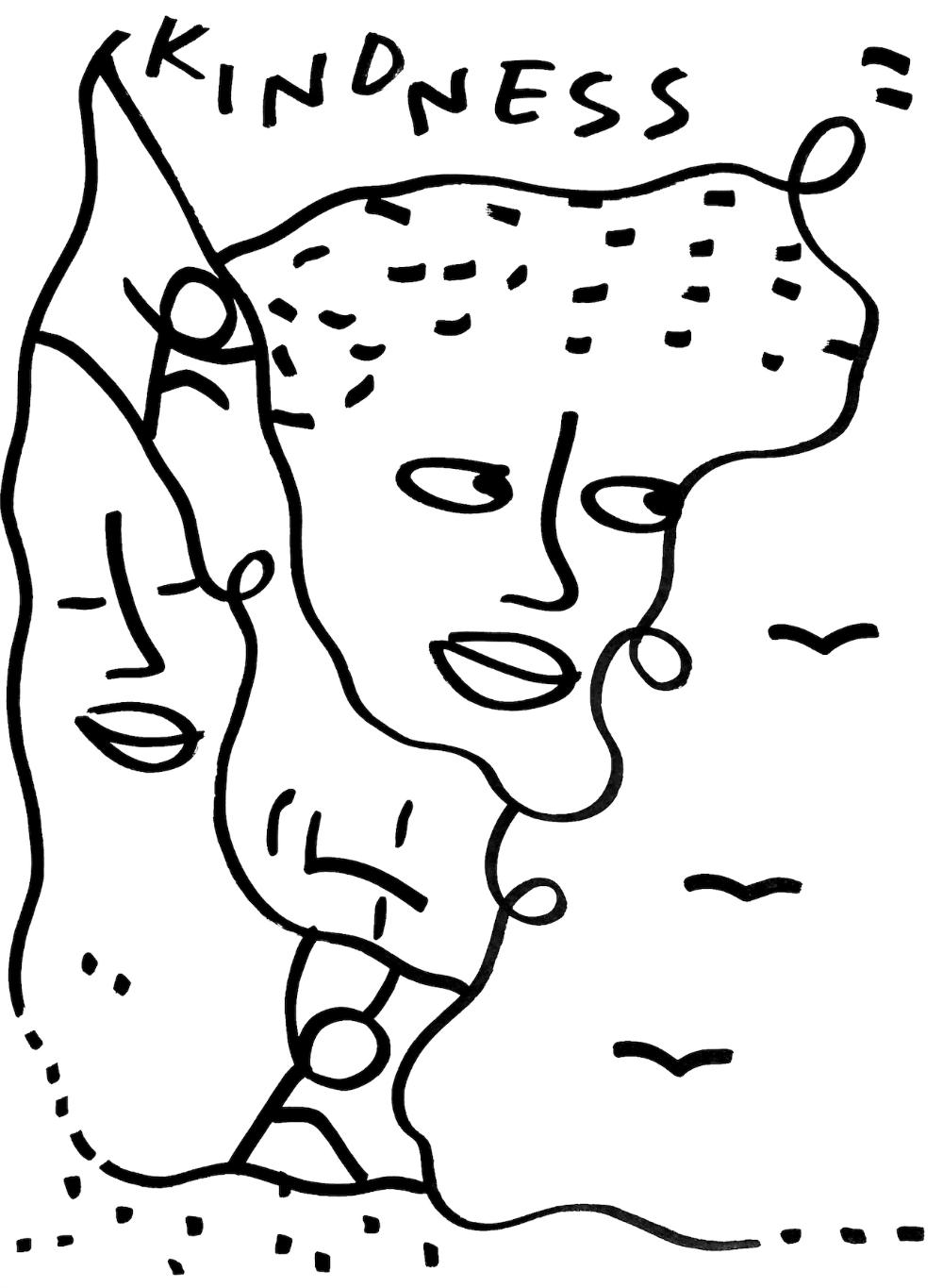 Shantell Martin Original Artwork Kindness-Original Artwork-Shantell Martin Shop